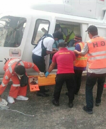evakuasi udara ambulance nusa indah
